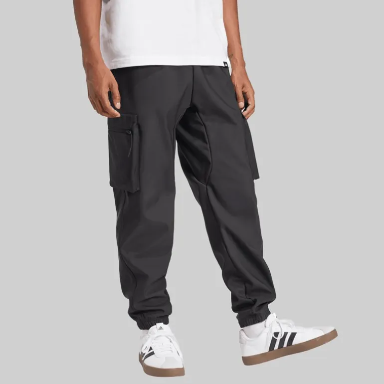 adidas Herren Stadt Ausflug Premium Cargohosen Schwarz