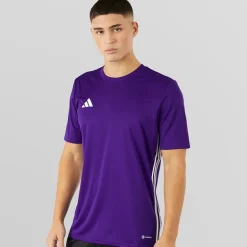 adidas Herren Tabela 23 T Shirt College Purple/Weiß