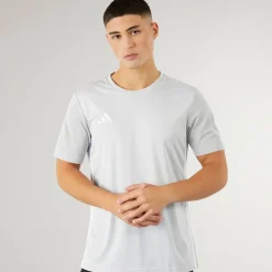 adidas Herren Tabela 23 T Shirt Light Grey/Weiß