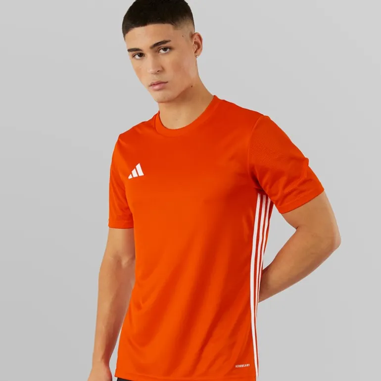 adidas Herren Tabela 23 T Shirt Team Orange/Weiß