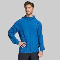 adidas Herren Tech Essentials Trainings Reißverschluss Hoodie Dusky Petrol
