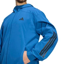 adidas Herren Tech Essentials Trainings Reißverschluss Hoodie Dusky Petrol