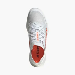 adidas Herren Terrex Agravic Speed Ultra Trail Laufschuhe Cloud White/Impact Orange/Dash Grey