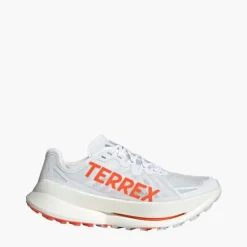 adidas Herren Terrex Agravic Speed Ultra Trail Laufschuhe Cloud White/Impact Orange/Dash Grey