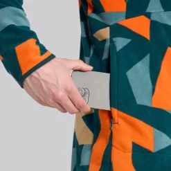 adidas Herren Terrex Multi Print durchgehend Reißverschluss Fleece Jacke Aurora Ivory/Semi Impact Orange