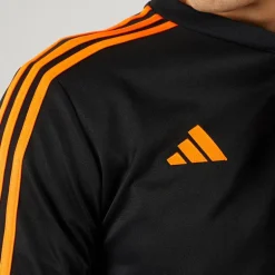 adidas Herren Tiro 23 Club 1/4 Reißverschluss Trainings Oberteil Schwarz/Signal Orange