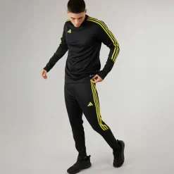 adidas Herren Tiro 23 Club Trainingshose Schwarz/Bright Yellow