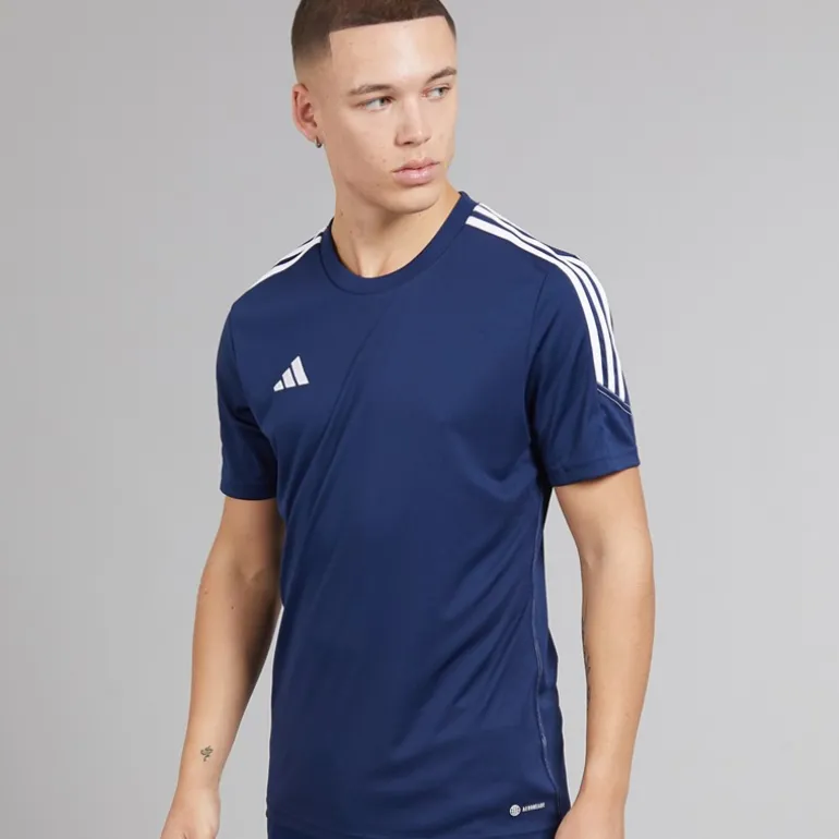 adidas Herren Tiro 23 Club T Shirt Team Navy Blue 2/Weiß