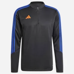 adidas Herren Tiro 23 Club 1/4 Zip Training Oberteil Schwarz/Lucid Blue