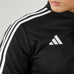 adidas Herren Tiro 23 Club 1/4 Zip Trainings Oberteil Schwarz/Weiß