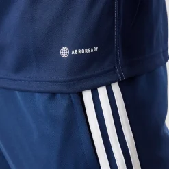adidas Herren Tiro 23 Club 1/4 Zip Trainings Oberteil Marine/Weiß