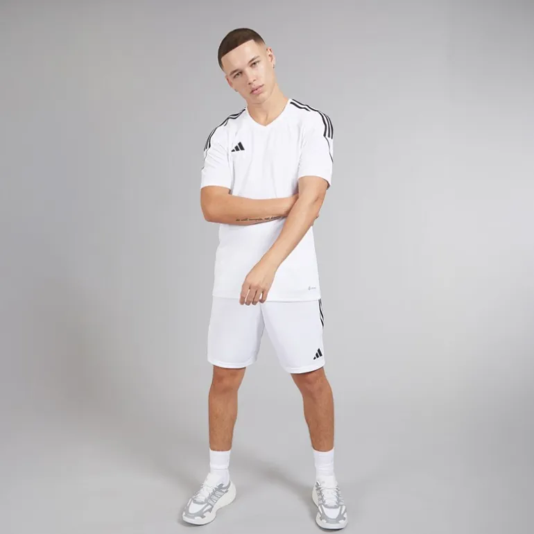 adidas Herren Tiro 23 League T Shirt Weiß/Schwarz