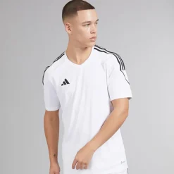 adidas Herren Tiro 23 League T Shirt Weiß/Schwarz