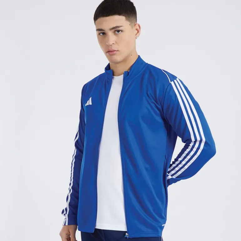 adidas Herren Tiro 23 Track Performance Sporttops Blau