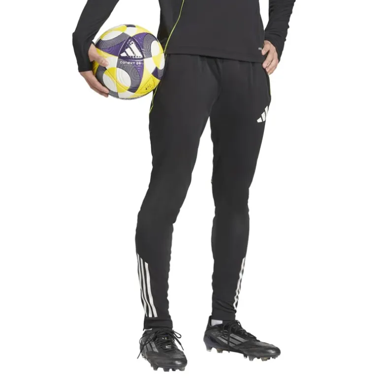 adidas Herren Tiro 25 Wettkampf Sporthosen Schwarz/Purple Rush
