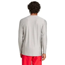adidas Herren Train Essentials Stretch Langarm T Shirt Medium Grey Heather