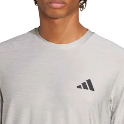 adidas Herren Train Essentials Stretch Langarm T Shirt Medium Grey Heather