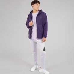 adidas Herren Z.N.E Full Zip Hoodie Aurora Plum