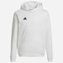 adidas Junge Entrada 22 Pullover Kapuzenpullover Weiß/Schwarz