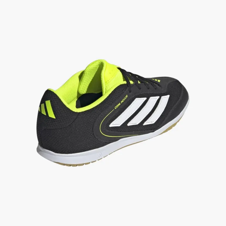 adidas Junior Copa Court League IN Indoor Fussball Schuhe Core Black/Cloud White/Lucid Lemon