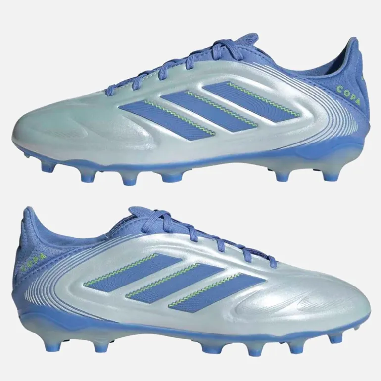 adidas Junior Copa Pure 3 Elite Celestial Victory Pack FG/MG Fußballschuhe Halo Blue/Blue Fusion/Lucid Lemon