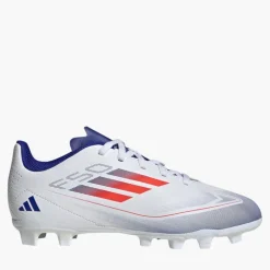 adidas Junior F50 Club Aufstiegs Paket FG Kunstrasen Fußballschuhe Cloud White/Solar Red/Lucid Blue