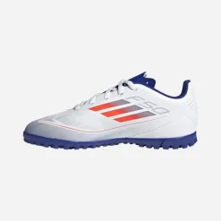 adidas Junior F50 Club TF Astro Fußballschuhe Cloud White/Solar Red/Lucid Blue