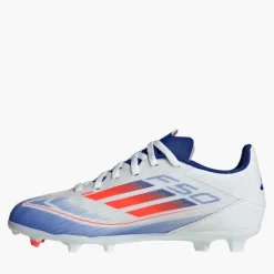 adidas Junior F50 Liga Aufstiegspaket FG/MG Fester/Multiflächen Fußballschuhe Cloud White/Solar Red/Lucid Blue