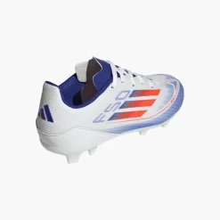 adidas Junior F50 Liga Aufstiegspaket FG/MG Fester/Multiflächen Fußballschuhe Cloud White/Solar Red/Lucid Blue