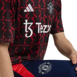 adidas Junior Junge MUFC Manchester United 24/25 Pre Match Trikot Schwarz/Mufc Red