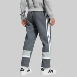 adidas Junior Junge Saisonale Essentials Tiberio 3 Streifen Jogginghosen Drak Grey/Weiß/Wonder Sage