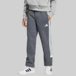 adidas Junior Junge Saisonale Essentials Tiberio 3 Streifen Jogginghosen Drak Grey/Weiß/Wonder Sage