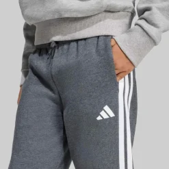 adidas Junior Junge Saisonale Essentials Tiberio 3 Streifen Jogginghosen Drak Grey/Weiß/Wonder Sage