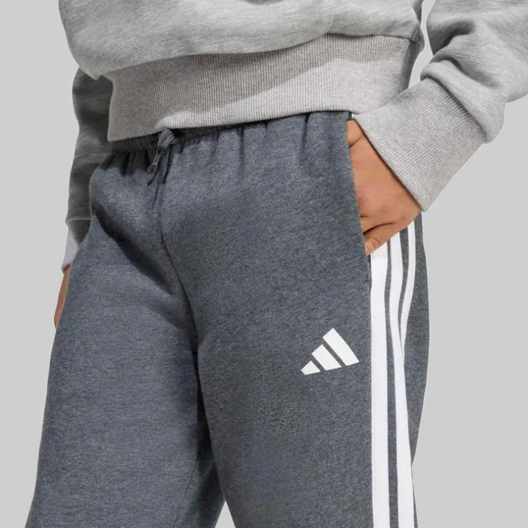 adidas Junior Junge Saisonale Essentials Tiberio 3 Streifen Jogginghosen Drak Grey/Weiß/Wonder Sage