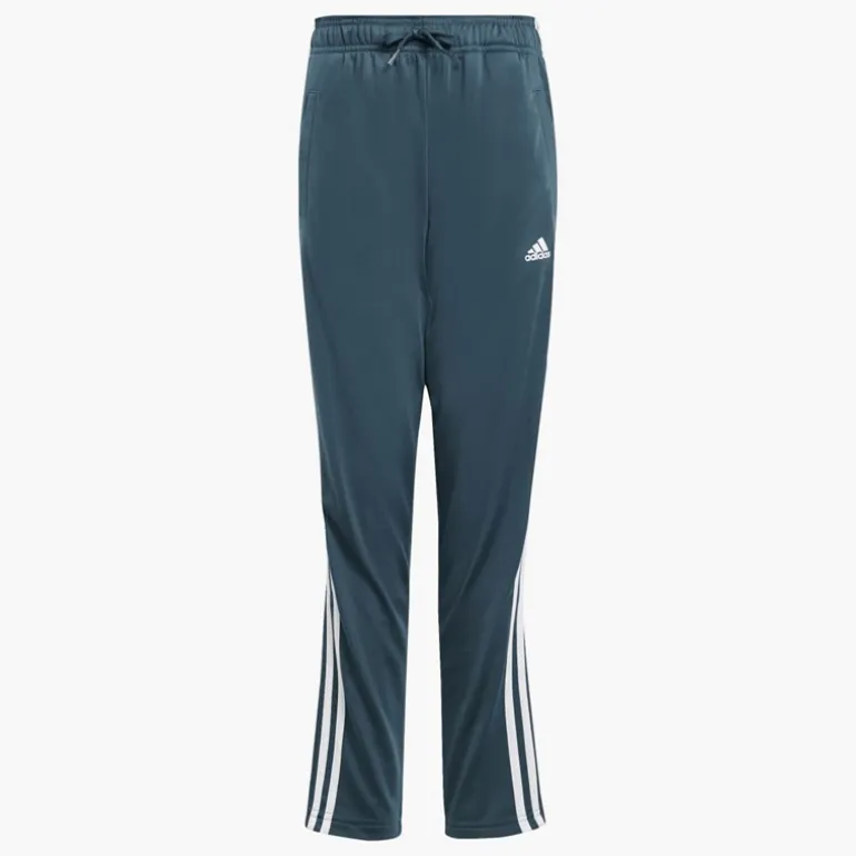 adidas Junior Mädchen Essentials 3 Streifen Trainingsanzug Semi Flash Aqua/Weiß