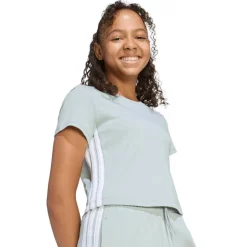 adidas Junior Mädchen Essentials T Shirt Wonder Sage/Weiß