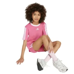 adidas Junior Mädchen Essentials T Shirt Pink Fusion/Weiß