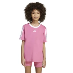 adidas Junior Mädchen Essentials T Shirt Pink Fusion/Weiß