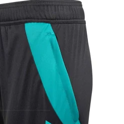 adidas Junior NZR Neuseeland All Blacks Fitness Shorts All Black/Pure Teal