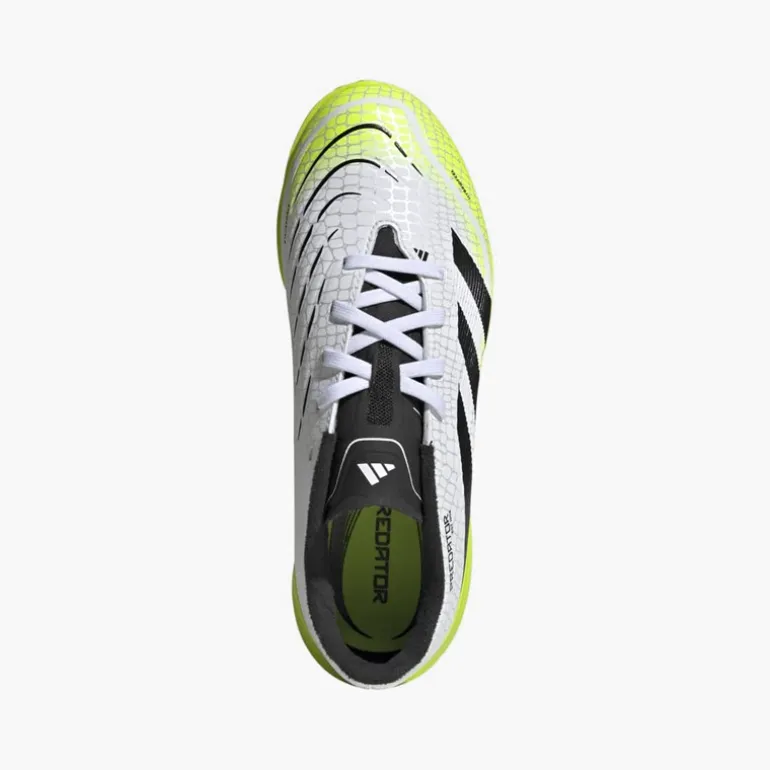 adidas Junior Predator League Radiant Blaze Pack TF Astro Fussballschuhe Cloud White/Core Black/Lucid Lemon