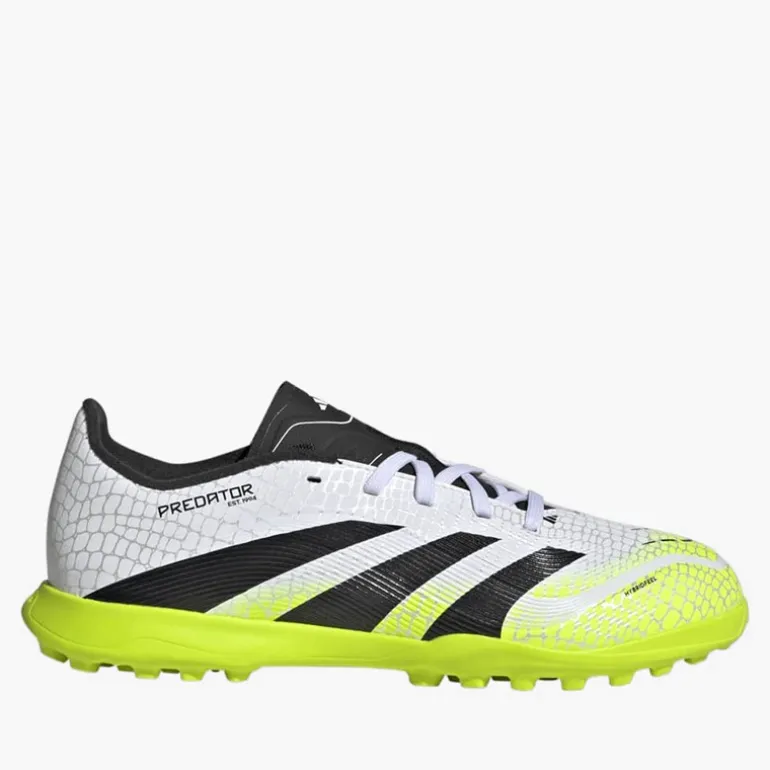 adidas Junior Predator League Radiant Blaze Pack TF Astro Fussballschuhe Cloud White/Core Black/Lucid Lemon