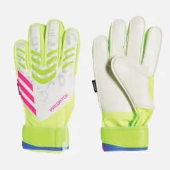 adidas Junior Predator Match Finger Save Torwarthandschuhe Lucid Lemon/Weiss/Lucid Pink