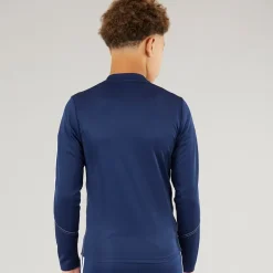 adidas Junior Tiro 23 Club 1/4 Zip Trainings Oberteil Team Blue/Weiß