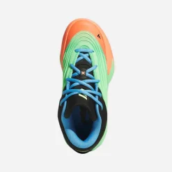 adidas Kinder Dame X Basketballschuhe Lime Burgundy/Signal Coral/Blue Burst
