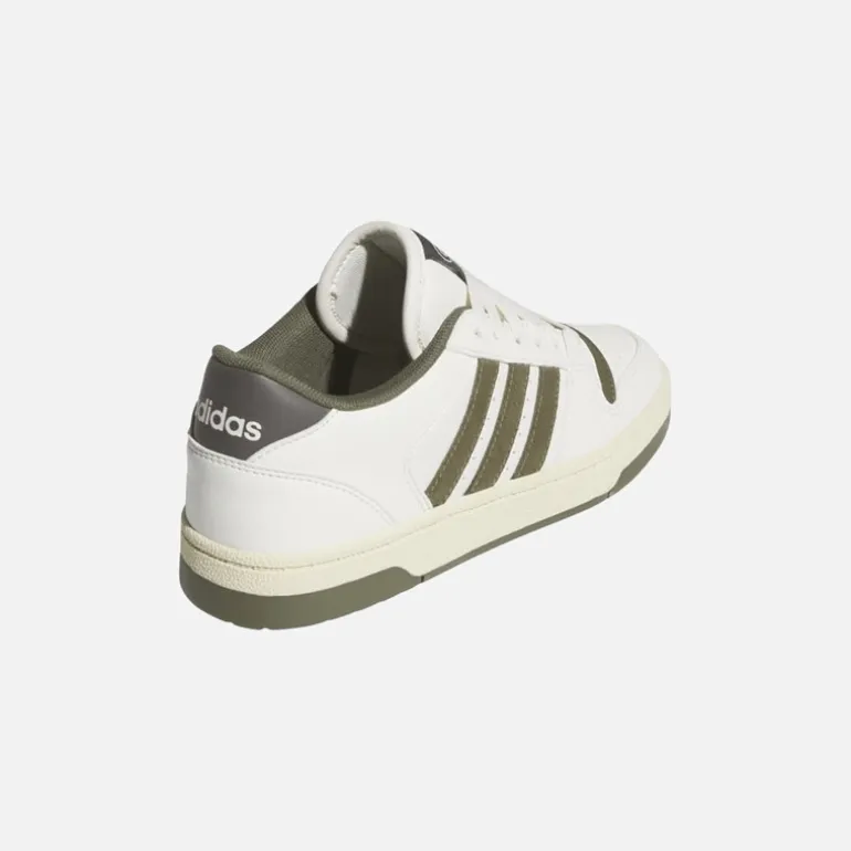 adidas Kinder Pause Start Turnschuhe Chalk White/Olive Strata/Charcoal