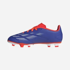 adidas Kinder Predator Club Fortschritt Pack FXG Fester Boden/Multi Boden Fußballschuhe Lucid Blue/Core White/Solar Red