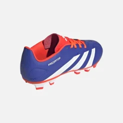 adidas Kinder Predator Club Fortschritt Pack FXG Fester Boden/Multi Boden Fußballschuhe Lucid Blue/Core White/Solar Red