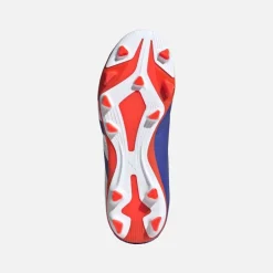 adidas Kinder Predator Club Fortschritt Pack FXG Fester Boden/Multi Boden Fußballschuhe Lucid Blue/Core White/Solar Red