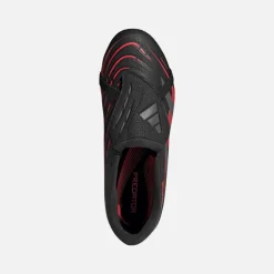 adidas Kinder Predator League Zunge SG Weicher Boden Fußballschuhe Core Black/Grey Four/Lucid Red
