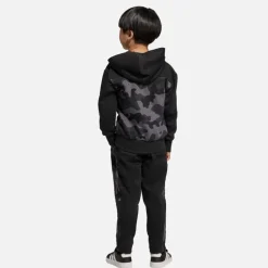 adidas Kinder Saisonale Essentials Camouflage Trainingsanzug Schwarz/Carbon